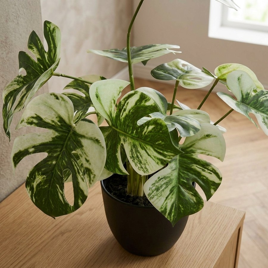 ai-miljoe-web-3-monstera-kunstig-plante-i-gr-n-pe-plastik-fra-house-nordic-l26xb26xh41 Monstera Kunstig Plante i Grøn PE Plastik fra House Nordic | L26xB26xH41 cm - Billede 3