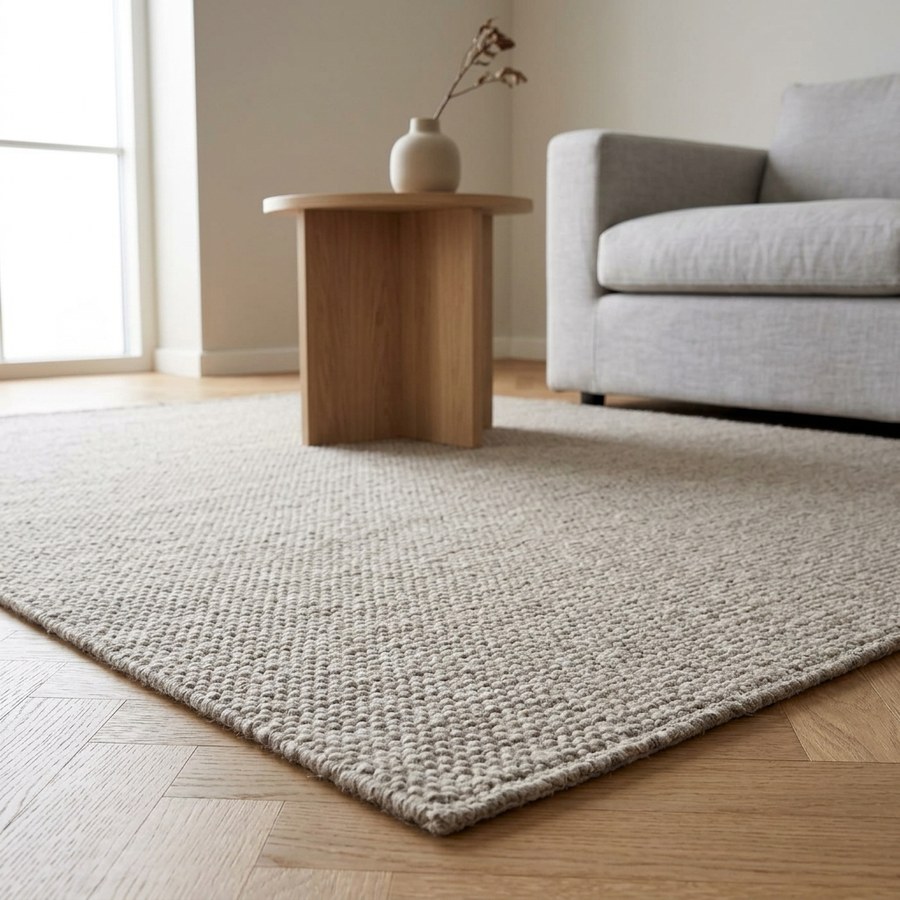 ai-miljoe-web-3-nila-gulvt-ppe-i-m-rk-sand-uld-fra-house-nordic-b160xl230-cm Nila Gulvtæppe i Mørk Sand Uld fra House Nordic | B160xL230 cm - Billede 3