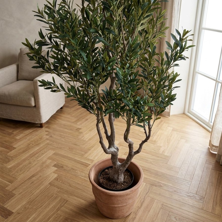 ai-miljoe-web-3-oliventr-kunstig-plante-i-gr-n-pe-plastik-fra-house-nordic-l110xb100xh Oliventræ Kunstig Plante i Grøn PE Plastik fra House Nordic | L110xB100xH220 cm - Billede 3