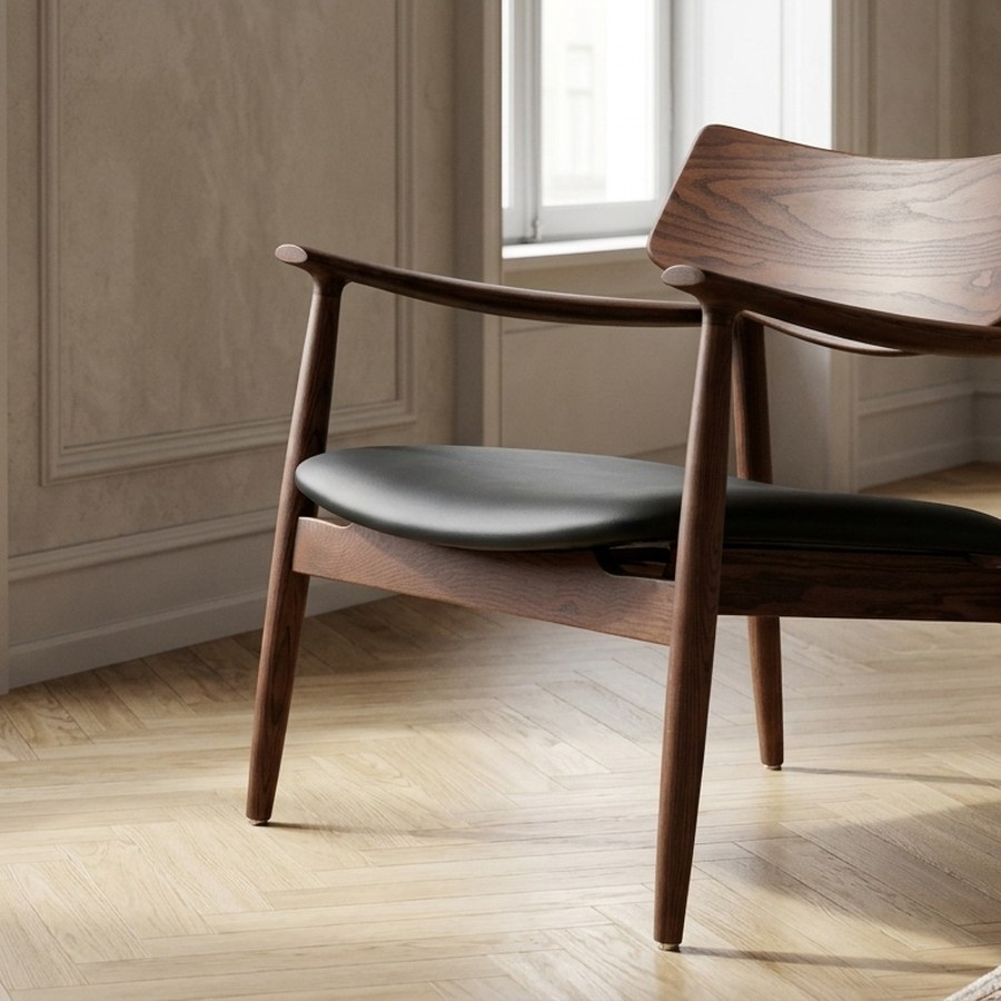 ai-miljoe-web-3-olvera-loungestol-i-m-rkebrun-asketr-sort-pu-fra-house-nordic-l69xb69x Olvera Loungestol i Mørkebrun Asketræ & Sort PU fra House Nordic | L69xB69xH72 cm - Billede 3