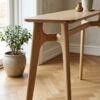 ai-miljoe-web-3-rennes-konsolbord-i-natur-egetr-fra-house-nordic-l35xb100xh81-cm Rennes Konsolbord i Natur Egetræ fra House Nordic | L35xB100xH81 cm - Billede 3