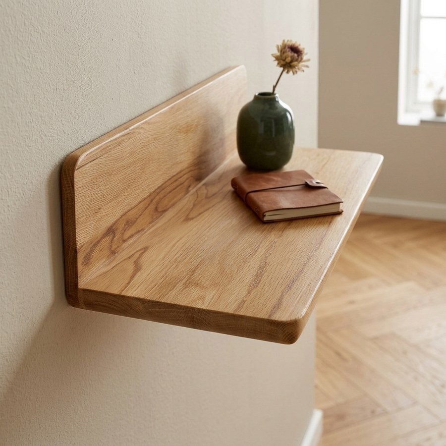 Salina Væghylde i Egetræ fra House Nordic | B40xD22xH12 cm - Billede 3