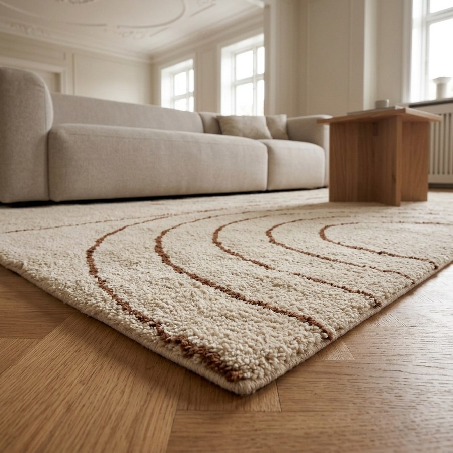 ai-miljoe-web-3-tampa-gulvt-ppe-i-beige-bomuld-fra-house-nordic-l300xb200-cm Tampa Gulvtæppe i Beige Bomuld fra House Nordic | L300xB200 cm - Billede 3