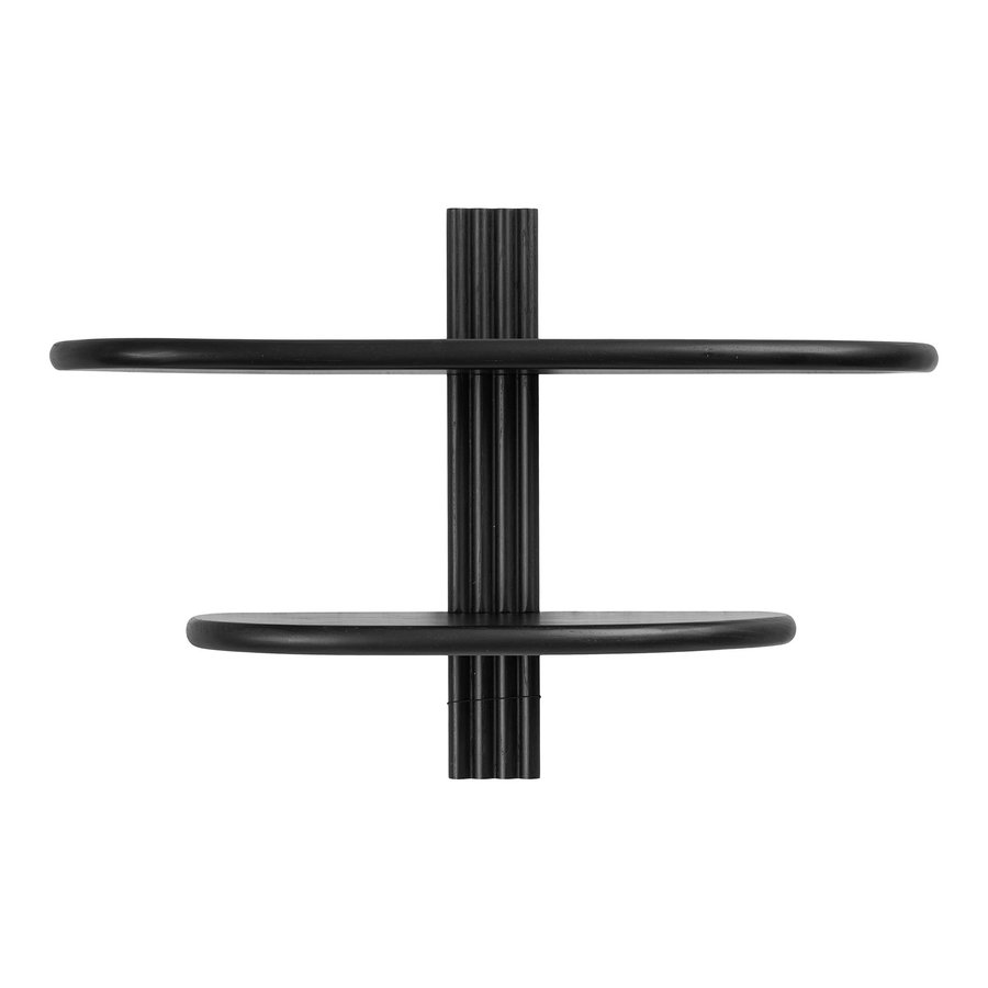 aliano-vghylde-i-sort-egetr-fra-house-nordic-b65xd175xh425-cm Aliano Væghylde i Sort Egetræ fra House Nordic | B65xD17,5xH42,5 cm - Billede 4