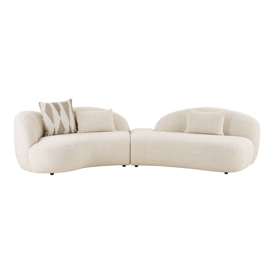 amol-sofa-i-sand-polyester-med-3-puder-fra-house-nordic-l326xb138xh75 Amol Sofa i Sand Polyester med 3 Puder fra House Nordic | L326xB138xH75 cm - Billede 4
