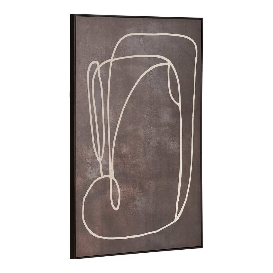 Apia Lærredsprint i Mørkebrun Polyester fra House Nordic | B80xD3,5xH120 cm - Billede 5