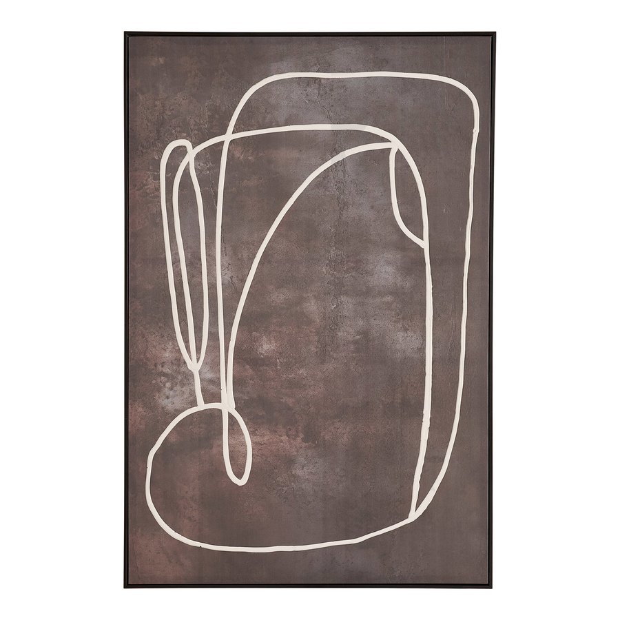 Apia Lærredsprint i Mørkebrun Polyester fra House Nordic | B80xD3,5xH120 cm - Billede 4