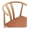 Artenara Spisebordsstol i Brun PU & Ben i Natur Egetræ fra House Nordic | L56xB51xH77 cm - Billede 8