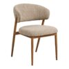 Athens Spisebordssæt med Cavi Spisebordsstole i Hvid Keramik & Sand Polyester fra House Nordic | 4 Stole & 1 Bord - Billede 6