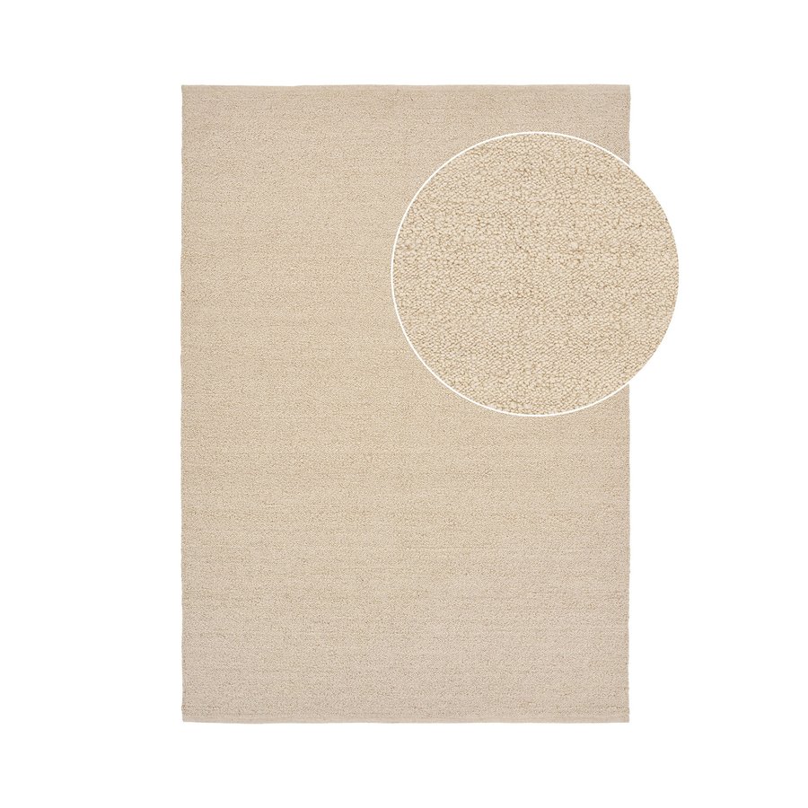 Bela Tæppe i Beige Uld fra House Nordic | L230xB160 cm - Billede 4