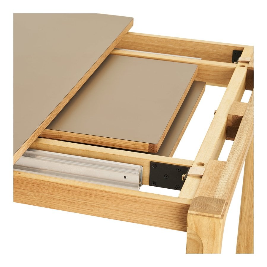 Bowen Spisebord i Natur/Mørk Sand Egetræ med 2 Tillægsplader fra House Nordic | L220-270-320xB100xH75 cm - Billede 10