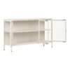 Brisbane Skænk i Off White Stål med 3 Glaslåger fra House Nordic | B140xD40xH85 cm - Billede 7