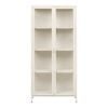 brisbane-vitrineskab-i-off-white-stl-med-2-glaslger-fra-house-nordic-b Brisbane Vitrineskab i Off White Stål med 2 Glaslåger fra House Nordic | B80xD35xH175 cm - Billede 4