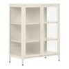 brisbane-vitrineskab-med-2-glaslger-i-off-white-stl-glas-fra-house-nor-2 Brisbane Vitrineskab med 2 Glaslåger i Off White Stål & Glas fra House Nordic | B80xD40xH101 cm - Billede 5
