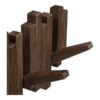 caltra-knagerkke-i-mrkebrun-egetr-fra-house-nordic-b40xd3xh18-cm-4 Caltra Knagerække i Mørkebrun Egetræ fra House Nordic | B40xD3xH18 cm - Billede 7