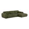 clyde-hjrevendt-loungesofa-i-olivengrn-polyester-med-to-puder-fra-hous-2 Clyde Højrevendt Loungesofa i Olivengrøn Polyester med To Puder fra House Nordic | B300xL109-177xH75 cm - Billede 5