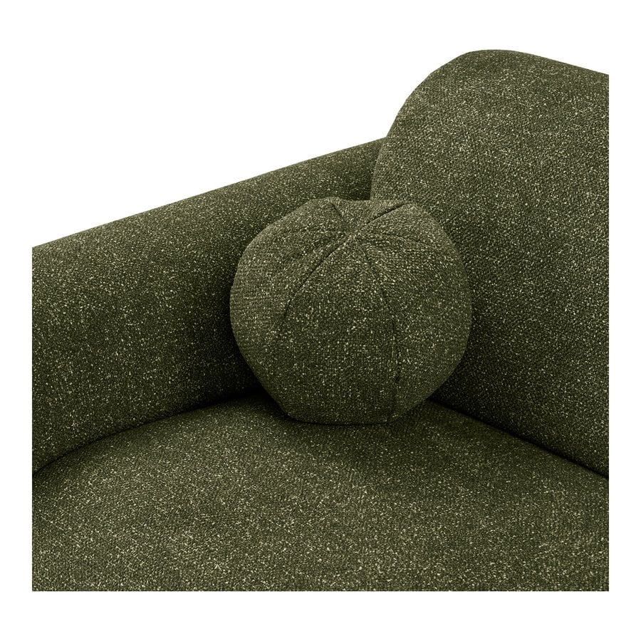 clyde-hjrevendt-loungesofa-i-olivengrn-polyester-med-to-puder-fra-hous-4 Clyde Højrevendt Loungesofa i Olivengrøn Polyester med To Puder fra House Nordic | B300xL109-177xH75 cm - Billede 7