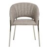Costa Spisebordsstol i Lysegrå Stof & Ben i Krom Stål fra House Nordic | B60xD56xH80 cm - Billede 5