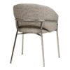 Costa Spisebordsstol i Lysegrå Stof & Ben i Krom Stål fra House Nordic | B60xD56xH80 cm - Billede 7