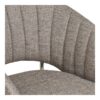 Costa Spisebordsstol i Lysegrå Stof & Ben i Krom Stål fra House Nordic | B60xD56xH80 cm - Billede 9