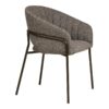 costa-spisebordsstol-i-mrkegr-stof-ben-i-gunmetal-gr-stl-fra-house-nor-3 Costa Spisebordsstol i Mørkegrå Stof & Ben i Gunmetal Grå Stål fra House Nordic | B60xL56xH80 cm - Billede 6