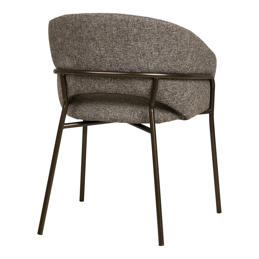 costa-spisebordsstol-i-mrkegr-stof-ben-i-gunmetal-gr-stl-fra-house-nor-4 Costa Spisebordsstol i Mørkegrå Stof & Ben i Gunmetal Grå Stål fra House Nordic | B60xL56xH80 cm - Billede 7
