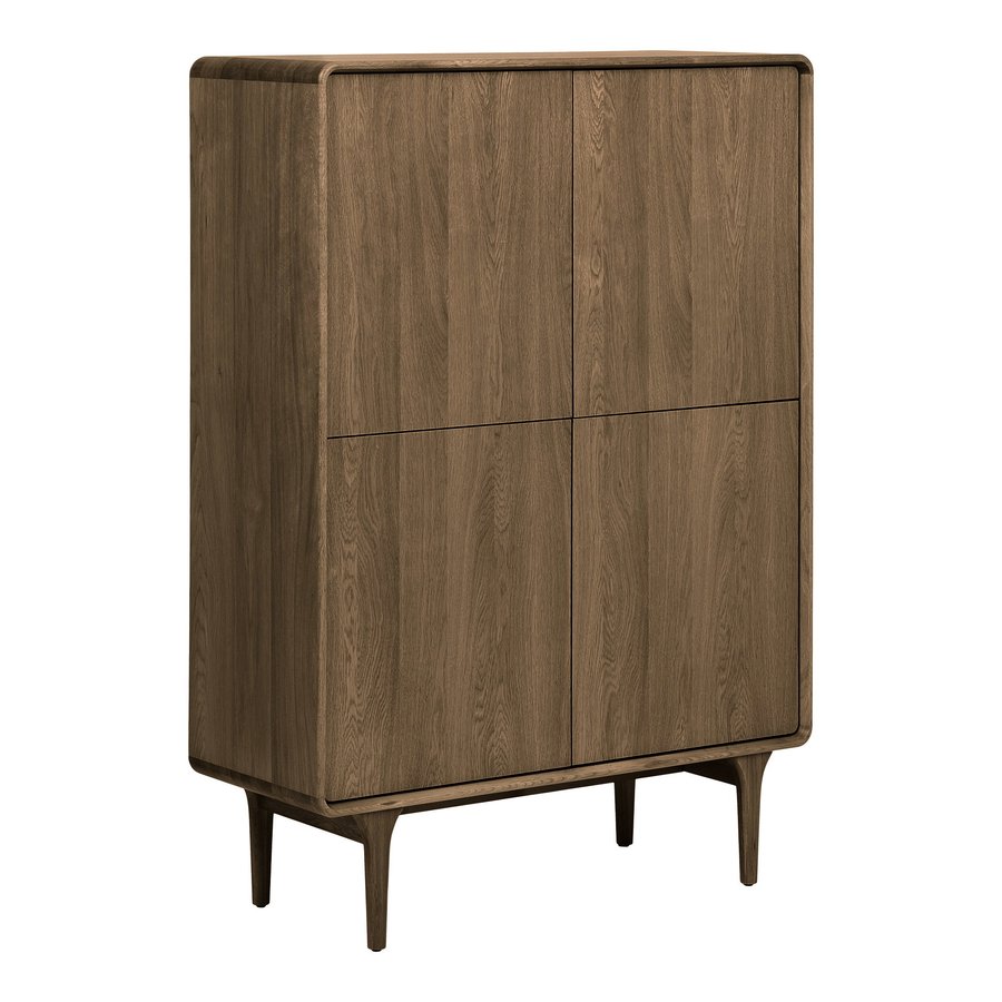 darwin-skab-i-mrkebrun-egetr-fra-house-nordic-b100xd40xh140-cm-3 Darwin Skab i Mørkebrun Egetræ fra House Nordic | B100xD40xH140 cm - Billede 6