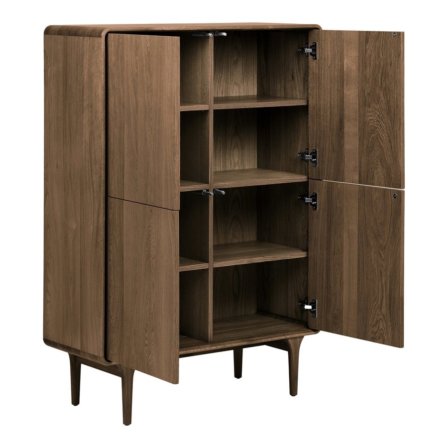 darwin-skab-i-mrkebrun-egetr-fra-house-nordic-b100xd40xh140-cm-4 Darwin Skab i Mørkebrun Egetræ fra House Nordic | B100xD40xH140 cm - Billede 7
