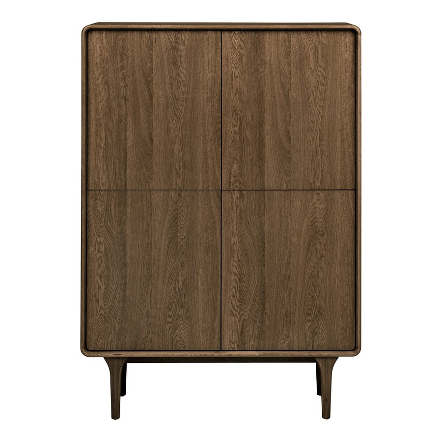 darwin-skab-i-mrkebrun-egetr-fra-house-nordic-b100xd40xh140-cm Darwin Skab i Mørkebrun Egetræ fra House Nordic | B100xD40xH140 cm - Billede 4