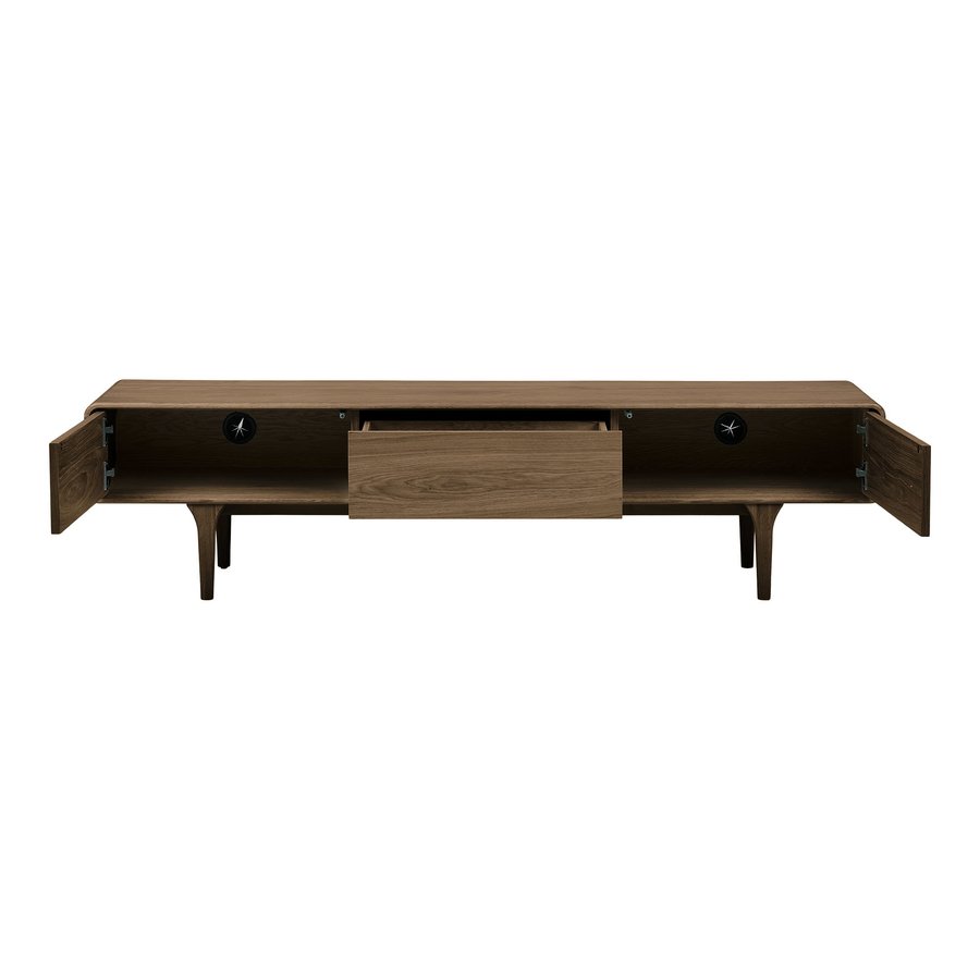 darwin-tv-bnk-i-mrkebrun-egetr-fra-house-nordic-b180xd45xh45-cm-2 Darwin TV-bænk i Mørkebrun Egetræ fra House Nordic | B180xD45xH45 cm - Billede 5