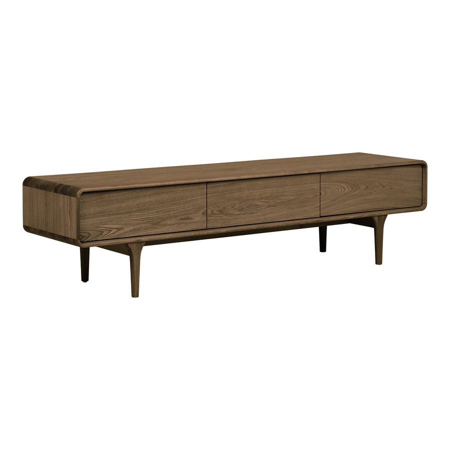 darwin-tv-bnk-i-mrkebrun-egetr-fra-house-nordic-b180xd45xh45-cm-3 Darwin TV-bænk i Mørkebrun Egetræ fra House Nordic | B180xD45xH45 cm - Billede 6