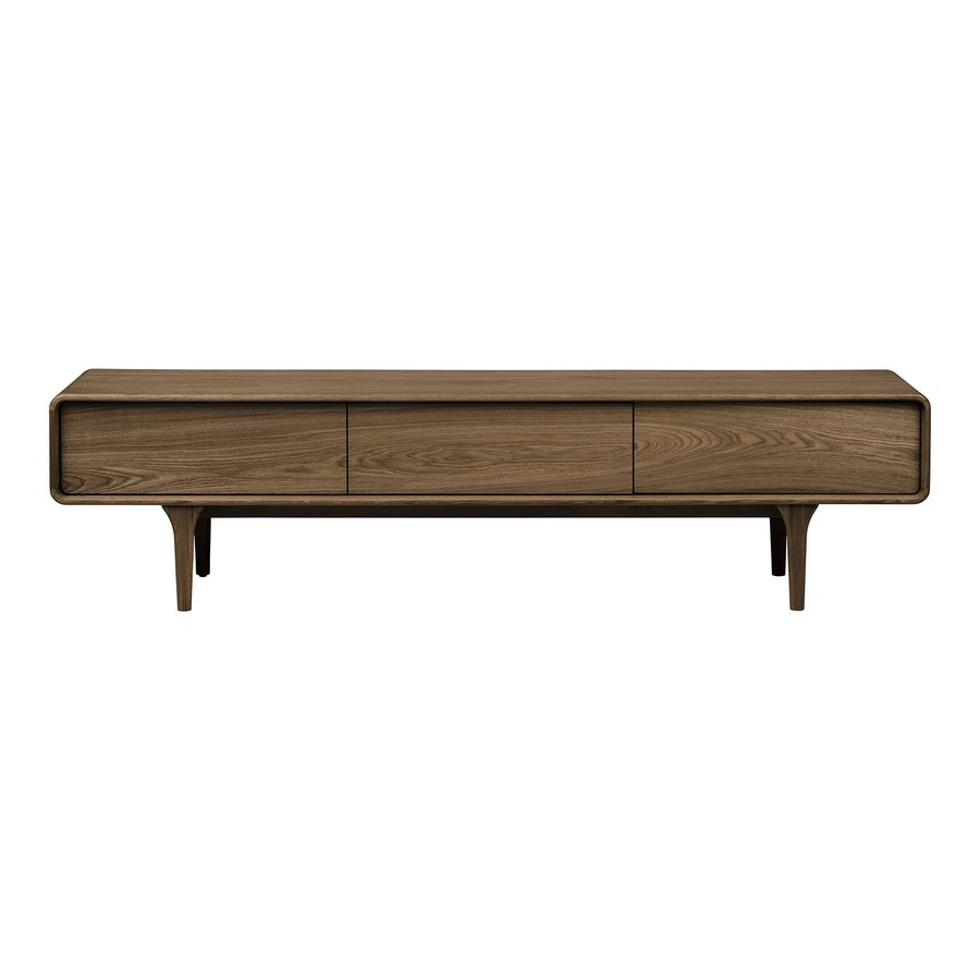 darwin-tv-bnk-i-mrkebrun-egetr-fra-house-nordic-b180xd45xh45-cm Darwin TV-bænk i Mørkebrun Egetræ fra House Nordic | B180xD45xH45 cm - Billede 4