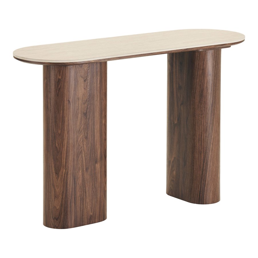 delphi-konsolbord-i-travertinmrkebrun-keramik-mdf-fra-house-nordic-l40 Delphi Konsolbord i Travertin/Mørkebrun Keramik & MDF fra House Nordic | L40xB120xH78 cm - Billede 4