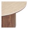 Delphi Sofabord i Travertin/Mørkebrun Keramik & MDF fra House Nordic | Ø80xH40 cm - Billede 6