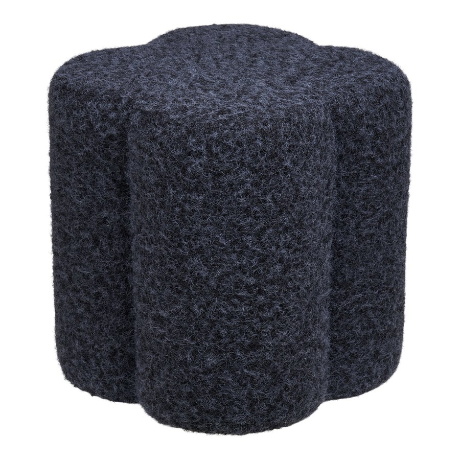 Durban Puf i Blå Polyester fra House Nordic | Ø42xH38 cm - Billede 4
