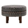 falkirk-puf-i-sort-polyester-ben-i-brun-fyrretr-fra-house-nordic-50xh3-2 Falkirk Puf i Sort Polyester & Ben i Brun Fyrretræ fra House Nordic | Ø50xH36 cm - Billede 5