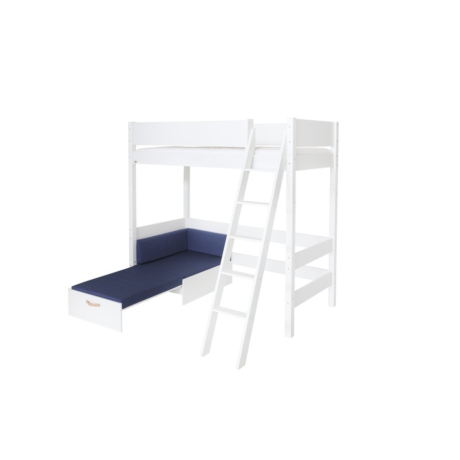 fenris-hjseng-i-flere-farver-malet-mdf-med-sofa-2-brikse-ben-i-massivt-2 Fenris Højseng i Flere Farver Malet MDF med Sofa & 2 Brikse & Ben i Massivt Malet Bøgetræ fra Manis-h | Flere Størrelser Børneseng - Billede 5