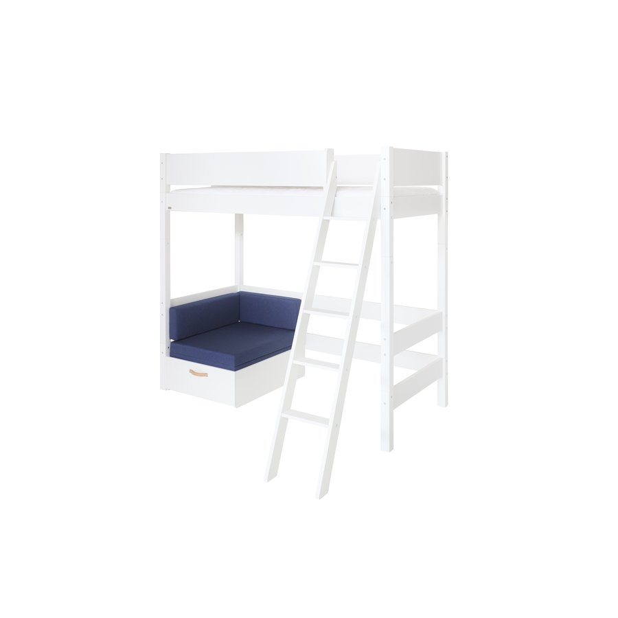 fenris-hjseng-i-flere-farver-malet-mdf-med-sofa-2-brikse-ben-i-massivt-3 Fenris Højseng i Flere Farver Malet MDF med Sofa & 2 Brikse & Ben i Massivt Malet Bøgetræ fra Manis-h | Flere Størrelser Børneseng - Billede 6