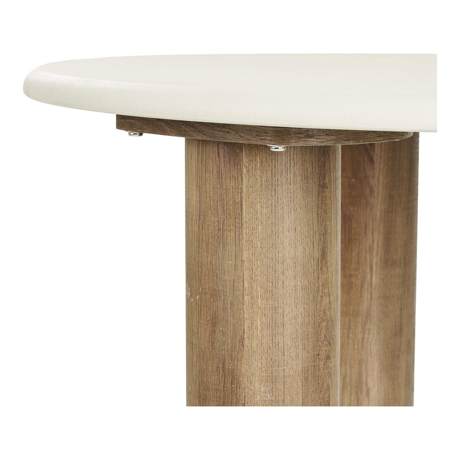 Fondi Sofabord i Sand/Brun MDF & Cement fra House Nordic | Ø80xH40 cm - Billede 8