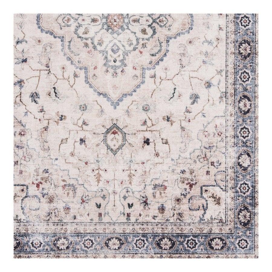 Havana Dørmåtte i Off White/Beige/Støvet Blå Polyester fra House Nordic | L80xB50 cm - Billede 5