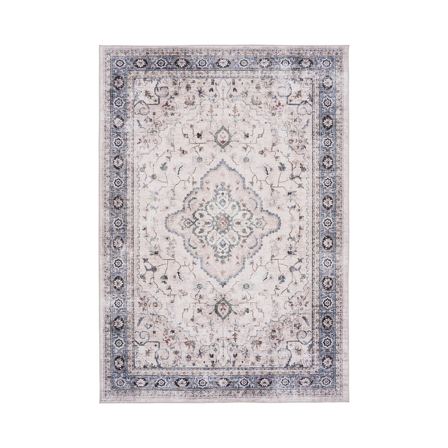 havana-tppe-i-off-whitebeigestvet-bl-polyester-fra-house-nordic-b160xl Havana Tæppe i Off White/Beige/Støvet Blå Polyester fra House Nordic | B160xL230 cm - Billede 4