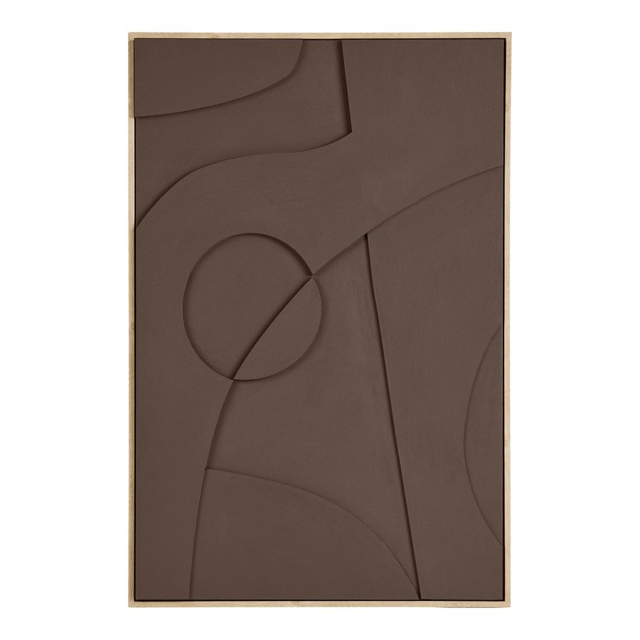 Isabella Relief Vægdekoration i Brun MDF fra House Nordic | B60xD4,4xH90 cm - Billede 4