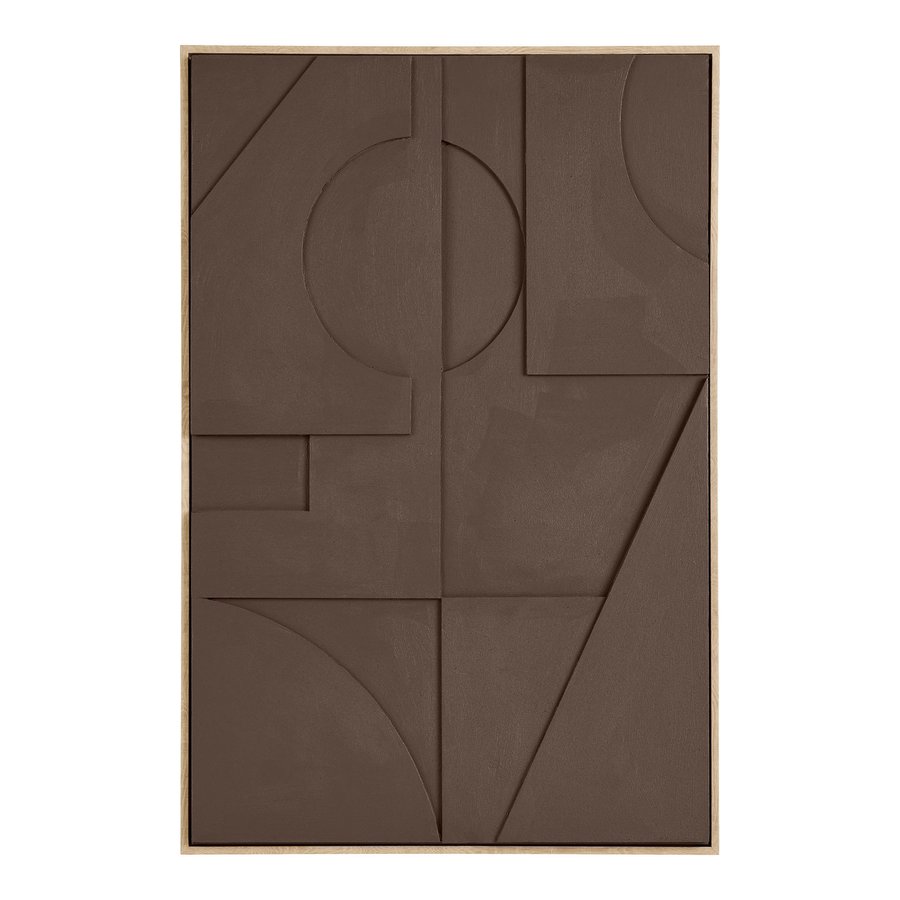 Isabella Relief Vægdekoration i Brun Polyester & MDF fra House Nordic | B60xD4,4xH90 cm - Billede 4