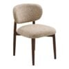 isola-spisebordsstol-i-lysebrun-polyester-ben-i-mrkebrun-metal-fra-hou Isola Spisebordsstol i Lysebrun Polyester & Ben i Mørkebrun Metal fra House Nordic | B58xD90xH53 cm - Billede 4
