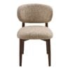 isola-spisebordsstol-i-lysebrun-polyester-ben-i-mrkebrun-metal-fra-hou-2 Isola Spisebordsstol i Lysebrun Polyester & Ben i Mørkebrun Metal fra House Nordic | B58xD90xH53 cm - Billede 5