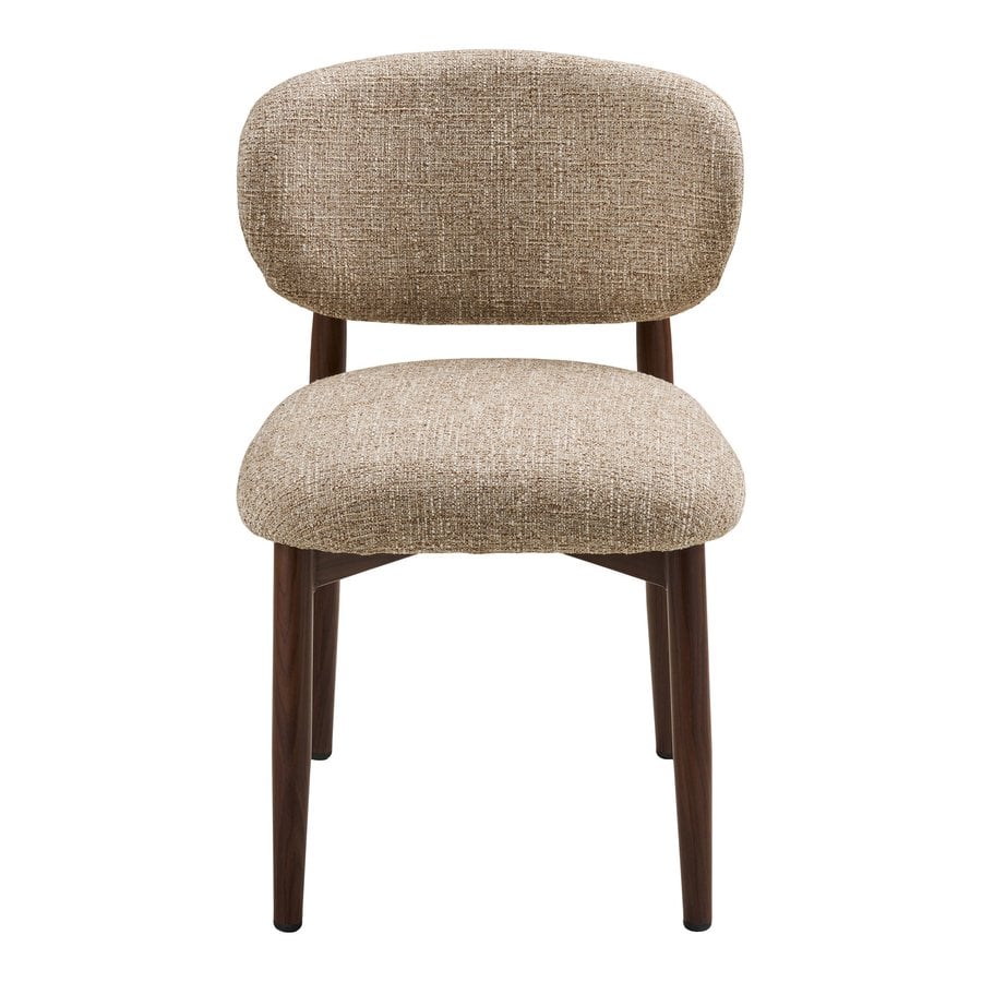 isola-spisebordsstol-i-lysebrun-polyester-ben-i-mrkebrun-metal-fra-hou-2 Isola Spisebordsstol i Lysebrun Polyester & Ben i Mørkebrun Metal fra House Nordic | B58xD90xH53 cm - Billede 5