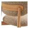 Isola Spisebordsstol i Mørkebrun Polyester & Ben i Natur Metal fra House Nordic | B58xL90xH53 cm - Billede 8