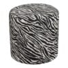 kimberley-puf-i-sorthvid-polyester-fra-house-nordic-40xh40-cm Kimberley Puf i Sort/Hvid Polyester fra House Nordic | Ø40xH40 cm - Billede 4
