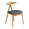 lanuza-spisebordsstol-i-sort-pu-ben-i-natur-egetr-fra-house-nordic-b48 Lanuza Spisebordsstol i Sort PU & Ben i Natur Egetræ fra House Nordic | B48xL51xH77 cm - Billede 4
