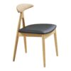 lanuza-spisebordsstol-i-sort-pu-ben-i-natur-egetr-fra-house-nordic-b48-3 Lanuza Spisebordsstol i Sort PU & Ben i Natur Egetræ fra House Nordic | B48xL51xH77 cm - Billede 6